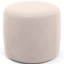 Ver imagem 7 de Kit 02 Puffs Redondo 50cm Sala de Estar Living Coliseu W01 Suede Bege - Lyam Decor