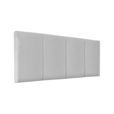 Cabeceira Módulos Almofadada para Cama Luxo Clean Corino Rbl:casal Painel/branco