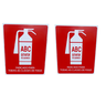Kit Combo 2 Placa de Sinalização Extintor Abc 20x20 Todas - 1