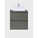 Ver imagem 7 de Gabinete para Banheiro com Cuba 60cm MDF Verde Dubai - On Móveis