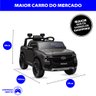 Carro Elétrico Infantil Ford Ranger Cinza 12v com Controle Remoto Luz de Led e Volante com Sons de C - 6