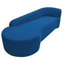 Ver imagem 6 de Recamier Curvo Orgânico 180cm 3 Lugares Lado Esquerdo para Sala de Estar Linho Paris