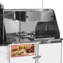 Ver imagem 2 de Carrinho 3 em 1 Cefaz Hot Dog, Lanche Churrasco Luxo Branco Rodas Maciças e Guarda Sol Blc11m/gs