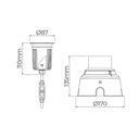 Ver imagem 5 de Embutido de Solo Led Stella S.ground 11,5w com Caixa de Instalação Bivolt Preto 3000k Luz Amarela