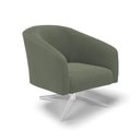 Ver imagem 3 de Poltrona Decorativa Giratória Cromada Kit 2 Stella Bouclê Menta D03 - D'Rossi