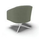 Ver imagem 5 de Poltrona Decorativa Giratória Cromada Kit 2 Stella Bouclê Menta D03 - D'Rossi