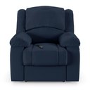 Ver imagem 2 de Poltrona do Papai Reclinável Sala de Cinema Madrid Controle Power Elétrico USB PU Azul G23 Gran Belo