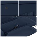 Ver mais imagens de Poltrona do Papai Reclinável Sala de Cinema Madrid Controle Power Elétrico USB PU Azul G23 Gran Belo