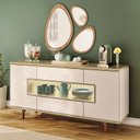 Ver imagem 1 de Buffet Murano Off White Champanhe - Hb Móveis