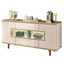 Ver imagem 2 de Buffet Murano Off White Champanhe - Hb Móveis