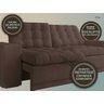 Sofá 3 Lugares Net Titan Assento Retrátil e Reclinável Marrom Claro 2,00M (L) - 7
