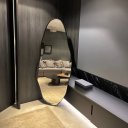 Ver imagem 1 de Espelho Malta - Linha Couro - - Preto - com LED - 160x80