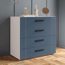 Ver imagem 1 de Cômoda Organizadora 90cm com 4 Gavetas 240841 Linha Lisboa Politorno Móveis