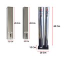 Ver imagem 2 de Kit Porta Copo Descartável Água + Suporte Café + Lixeira Inox