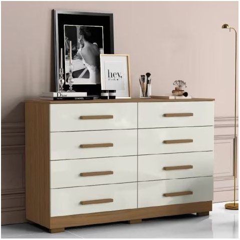 Comoda 8 Gavetas com 136cm de Largura
