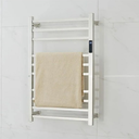 Ver imagem 2 de Toalheiro Térmico Quadrado Inox Polido Esquerdo e Kit de Banheiro em Bambu Preto