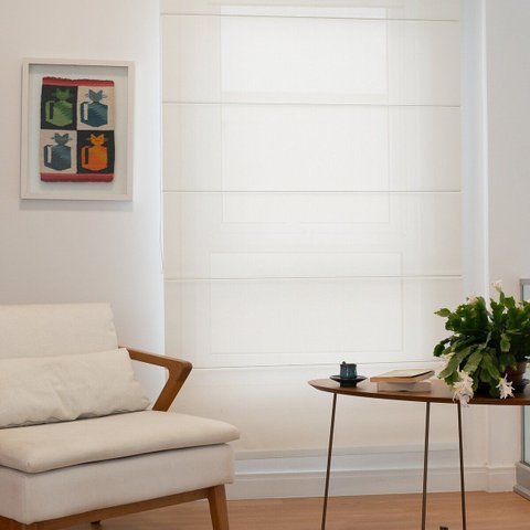 Persiana Romana Tela Solar 5% - ( Largura 60x Altura 60 Cm )