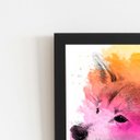 Ver imagem 2 de Quadro Cachorro Akita Inu Aquarela Moldura 60x40cm