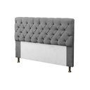 Ver imagem 2 de Kit Cabeceira + Calçadeira Baú Mirage Casal 140cm Cinza - LM DECOR