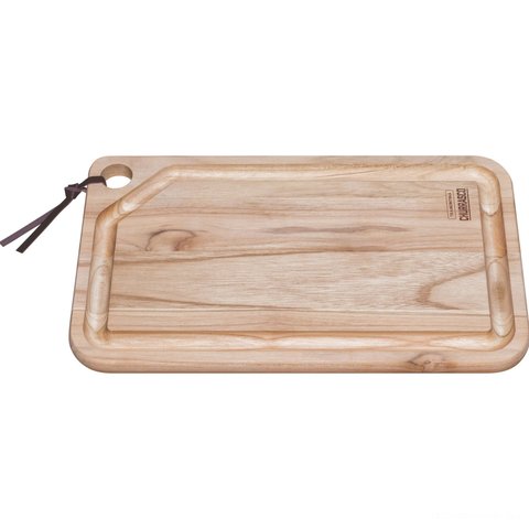 Tábua para Churrasco Tramontina Retangular em Madeira Teca com Acabamento Natural 33 X 20 Cm Tramont