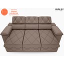 Ver imagem 4 de Sofá New Ripley 2,05M Assento Retrátil e Reclinável Velosuede - Netsofás