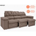 Ver imagem 5 de Sofá New Ripley 2,05M Assento Retrátil e Reclinável Velosuede - Netsofás