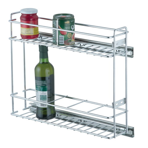 Porta Garrafas e Latas Condimentos Embutido Aço Schmitt 45cm