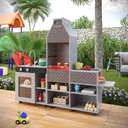 Ver imagem 6 de Churrasqueira Mini Infantil Mdf Cinza Brinquedo para Crianças