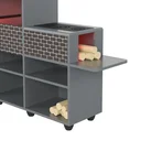 Ver imagem 4 de Churrasqueira Mini Infantil Mdf Cinza Brinquedo para Crianças