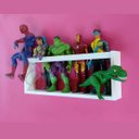 Ver imagem 2 de Prateleira De Bonecos Marvel Barbie Nicho Porta Pelúcia Brinquedos Infantis Mdf 55cm