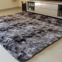 Ver imagem 1 de Tapete Felpudo Cinza Claro Mesclado 1,00Mx1,50M - Pelo Alto - Costa Oro