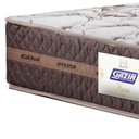 Ver imagem 2 de Colchão Box Solteiro 88cm Molas Ensacadas Bonnel Flora Marrom Floral - Gazin