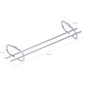 Ver imagem 6 de Suporte Organizador de Armário Porta Taças Cromado 42cm