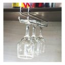 Ver imagem 4 de Suporte Porta Taças De Encaixe Simples Cromado Armário