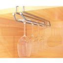 Ver imagem 6 de Suporte Porta Taças De Encaixe Simples Cromado Armário