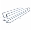 Ver imagem 2 de Suporte Porta Taças De Encaixe Simples Cromado Armário