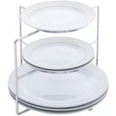 Ver imagem 1 de Organizador Suporte De Pratos Cromado Divisor 3 Níveis Rack