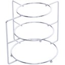 Ver imagem 2 de Organizador Suporte De Pratos Cromado Divisor 3 Níveis Rack