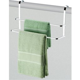Suporte Porta Toalha Toalheiro Duplo Cromado para Box Banho - 3