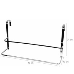 Suporte Porta Toalha Toalheiro Duplo Cromado para Box Banho - 2