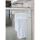 Ver imagem 1 de Suporte Porta Toalha Toalheiro Duplo Cromado para Box Banho