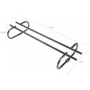 Ver imagem 2 de Suporte Organizador De Armário Porta Taças Cromado 35cm