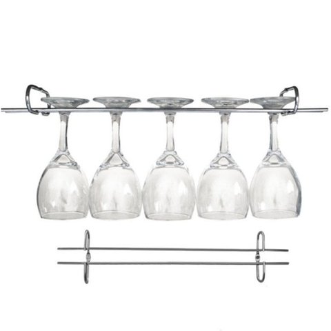 Suporte Organizador De Armário Porta Taças Cromado 35cm
