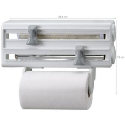 Porta Rolos Maxroll 3 Suportes Papel Toalha Pvc E Alumínio - 3 Porta Rolos Maxroll 3 Suportes Papel Toalha Pvc E Alumínio - 3