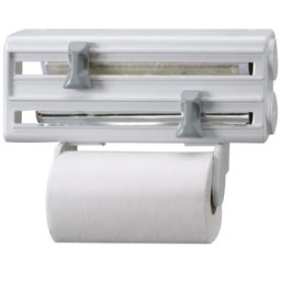 Porta Rolos Maxroll 3 Suportes Papel Toalha Pvc E Alumínio - 1 Porta Rolos Maxroll 3 Suportes Papel Toalha Pvc E Alumínio - 1