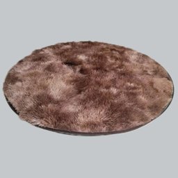 Tapete Felpudo Redondo Marrom Mesclado 1,50M Diâmetro - Costa Oro - 1 Tapete Felpudo Redondo Marrom Mesclado 1,50M Diâmetro - Costa Oro - 1