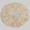 Tapete Felpudo Redondo Bege Liso 2,00M Diâmetro Costa Oro - 1