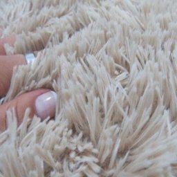 Tapete Felpudo Redondo Bege Liso 2,00M Diâmetro Costa Oro - 2