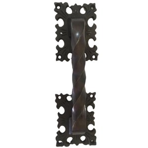 Puxador Em Bronze Colonial Rústico Gigante 22 Cm Casa Porta