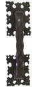 Ver imagem 1 de Puxador Em Bronze Colonial Rústico Gigante 22 Cm Casa Porta
